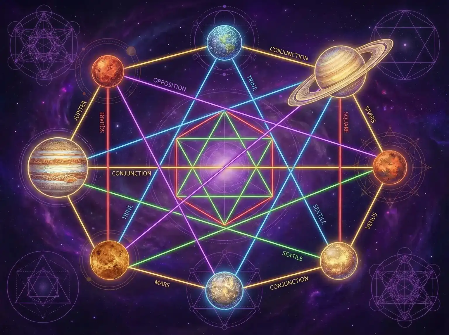 行星相位解读 - 51吃瓜网爆料 | 占星学进阶